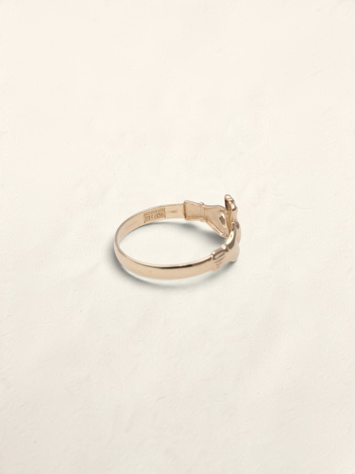 9K Yellow Gold Claddagh Ring