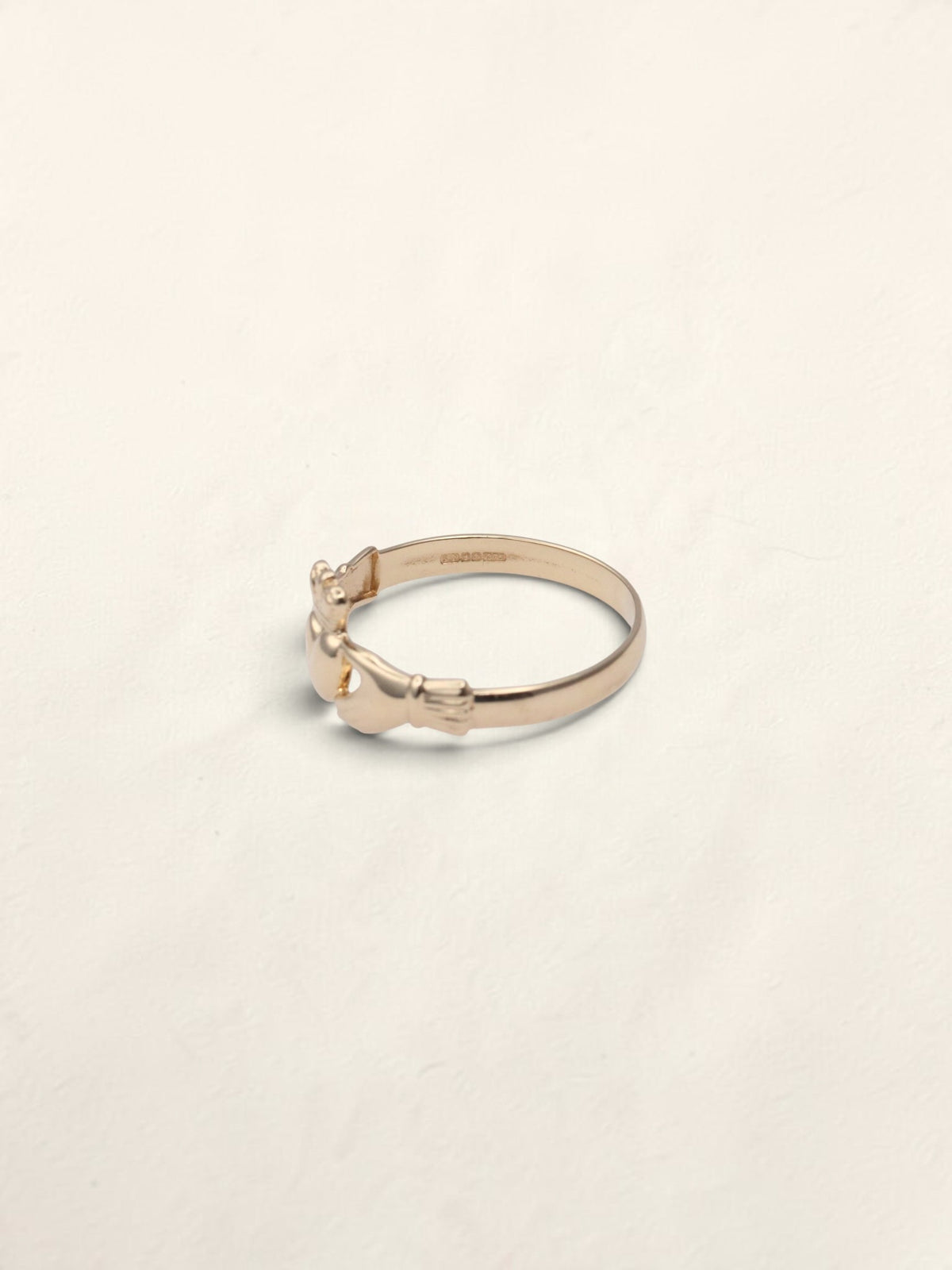 9K Yellow Gold Claddagh Ring