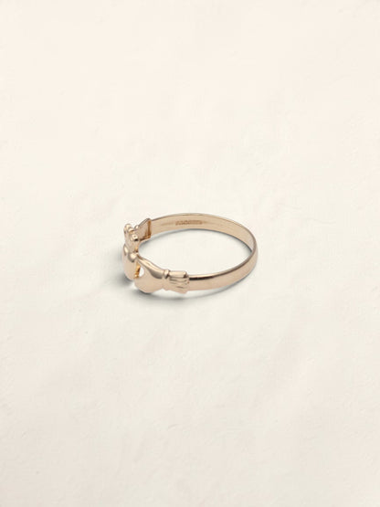 9K Yellow Gold Claddagh Ring