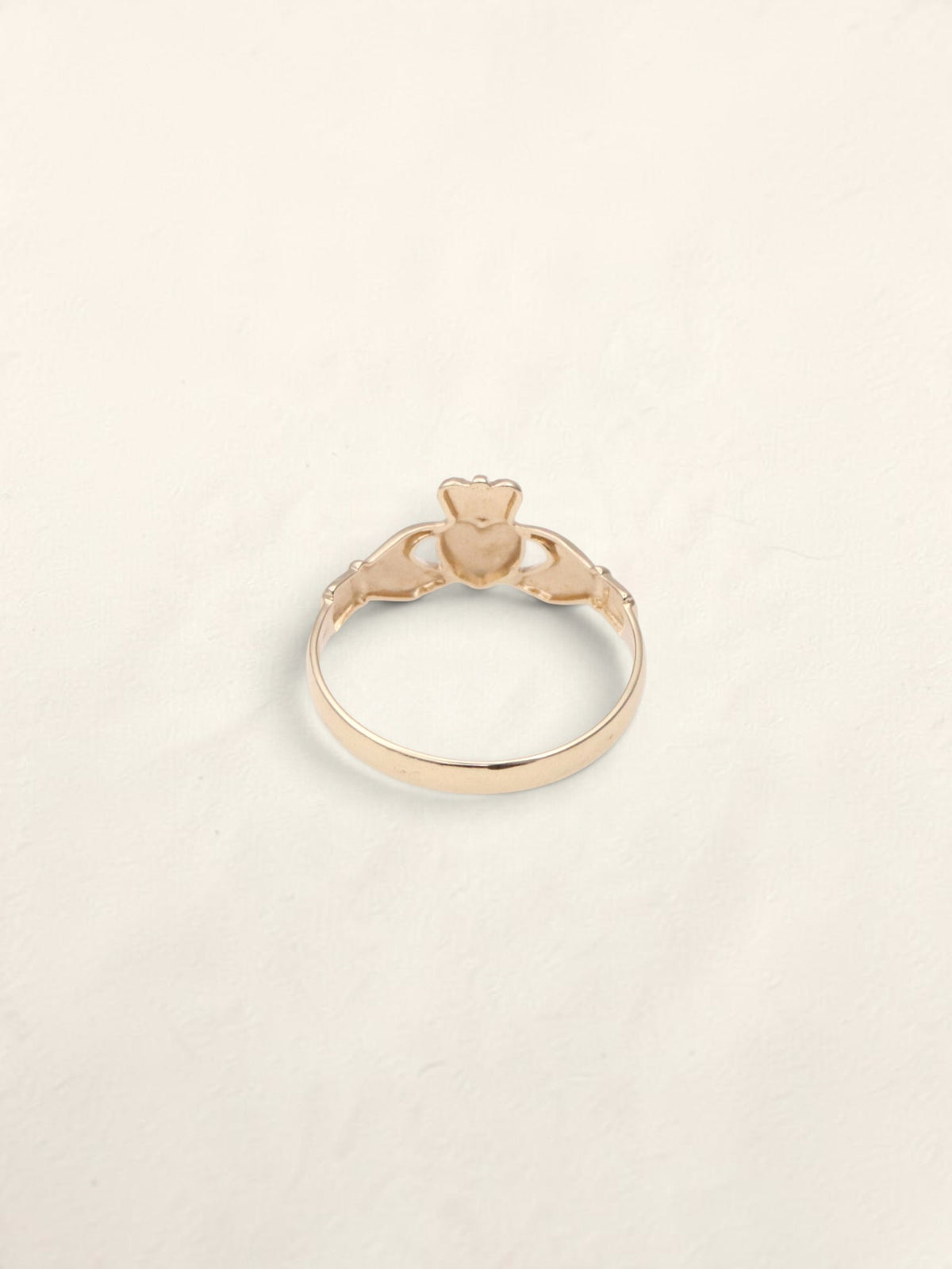 9K Yellow Gold Claddagh Ring