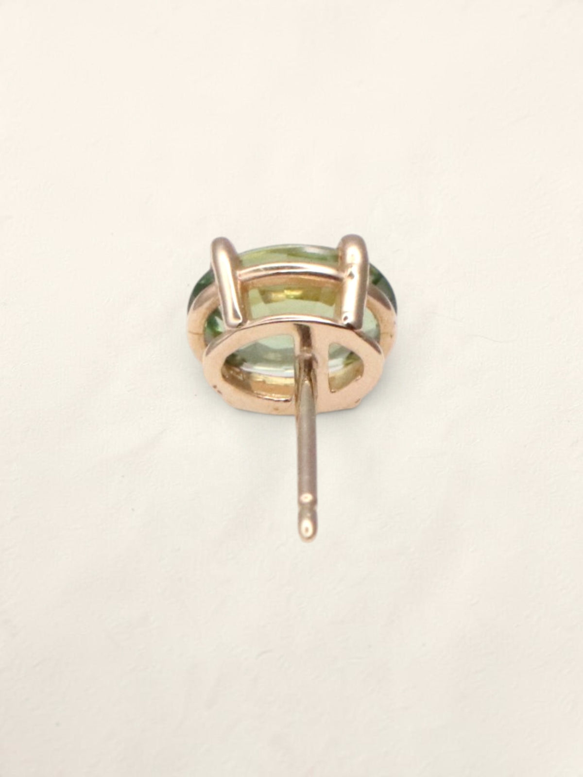 14K Yellow Gold Green Sapphire Studs