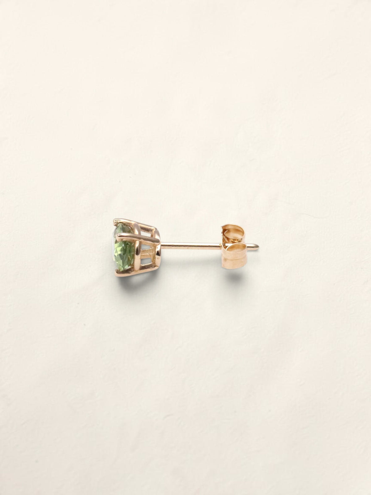 14K Yellow Gold Green Sapphire Studs