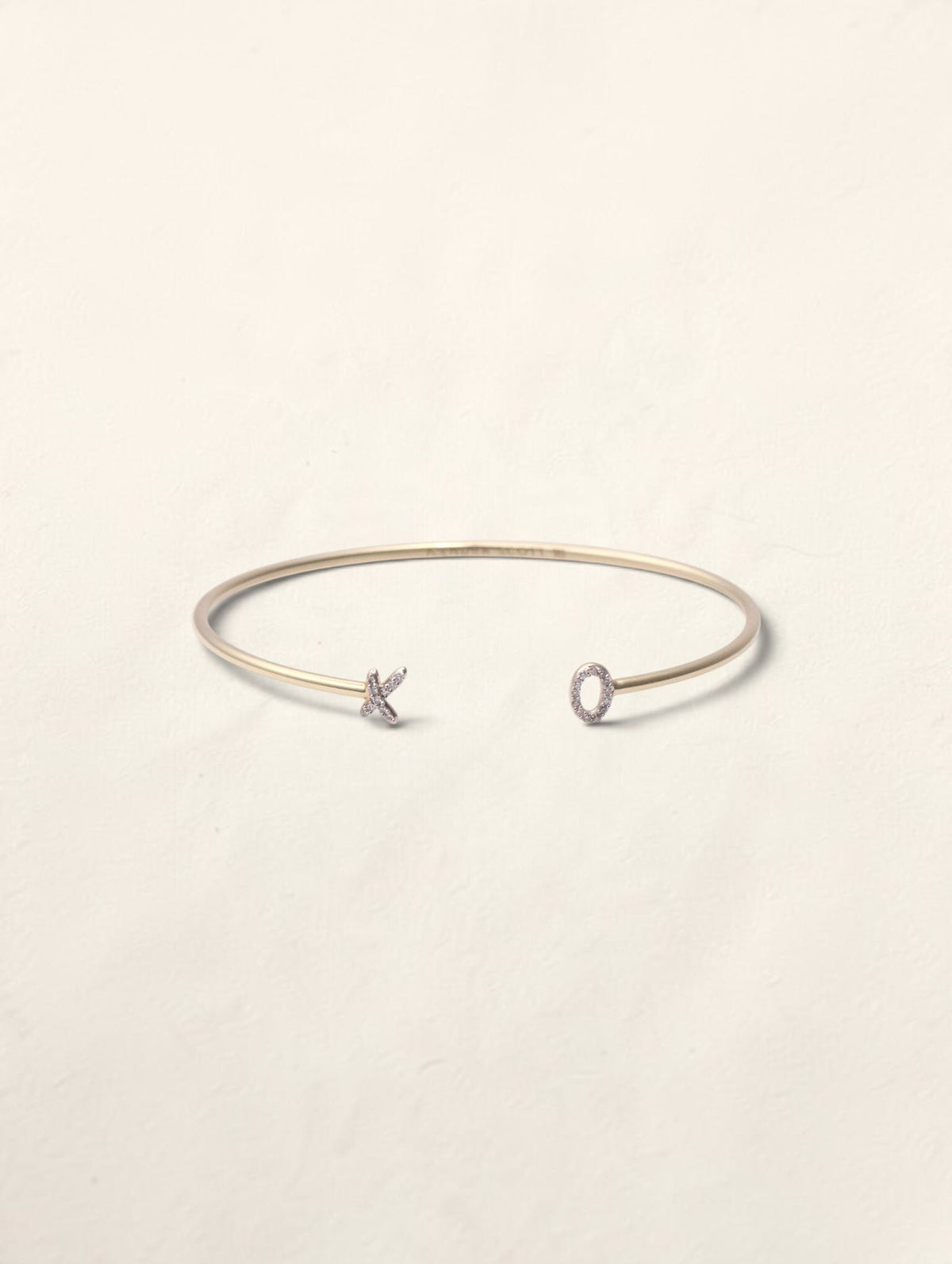 14K Yellow Gold Kendra Scott Diamond 'XO' Bangle