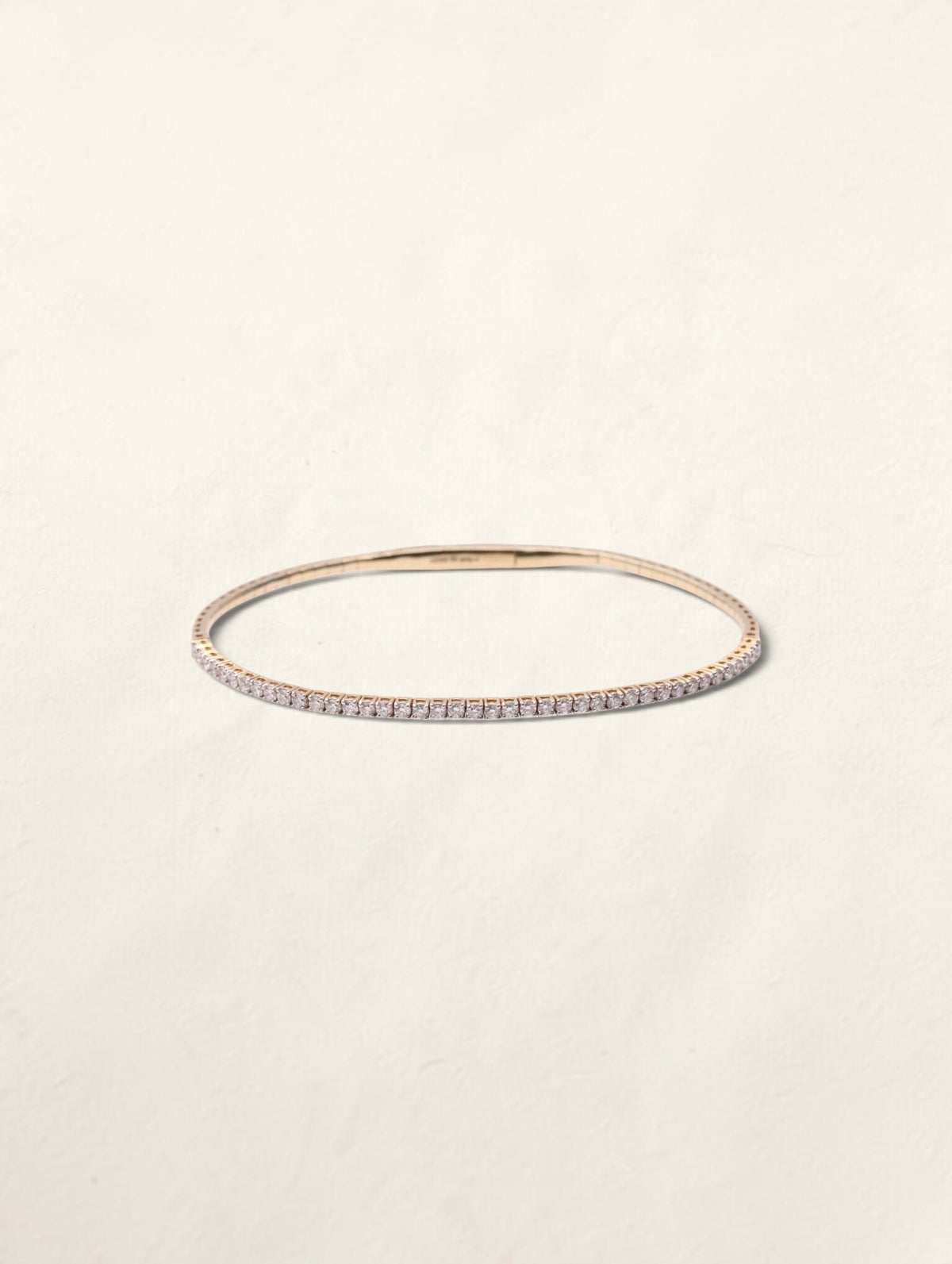 18K Yellow Gold Diamond Flex Bracelet