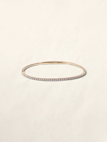 18K Yellow Gold Diamond Flex Bracelet