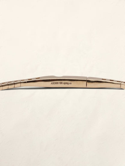 18K Yellow Gold Diamond Flex Bracelet