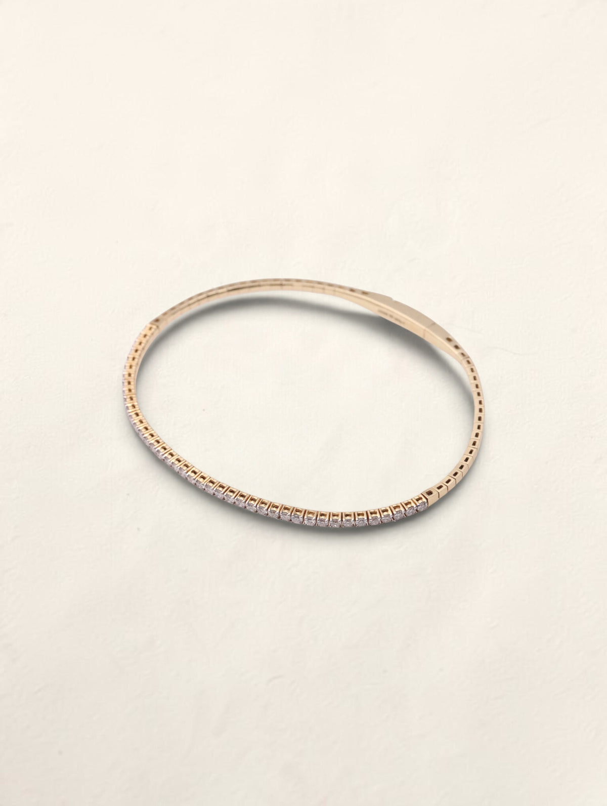18K Yellow Gold Diamond Flex Bracelet