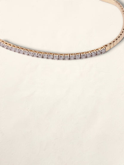 18K Yellow Gold Diamond Flex Bracelet