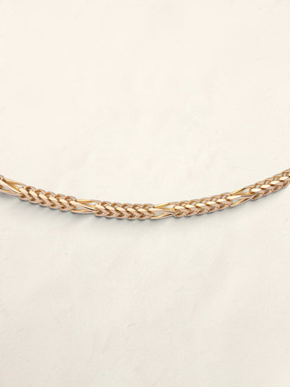 14K Yellow Gold Boxed Figaro Bracelet