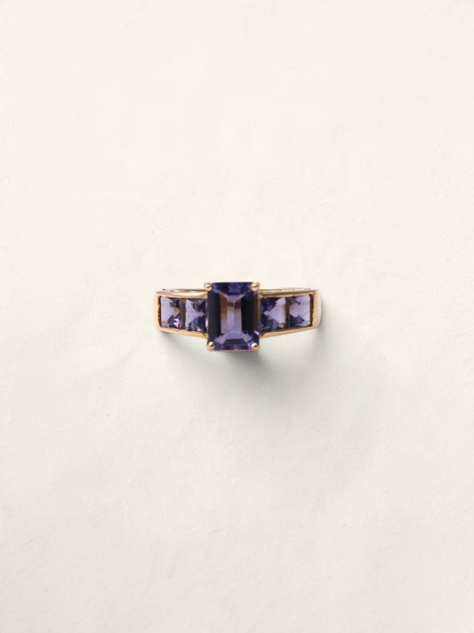 14K Yellow Gold Tanzanite Channel Ring
