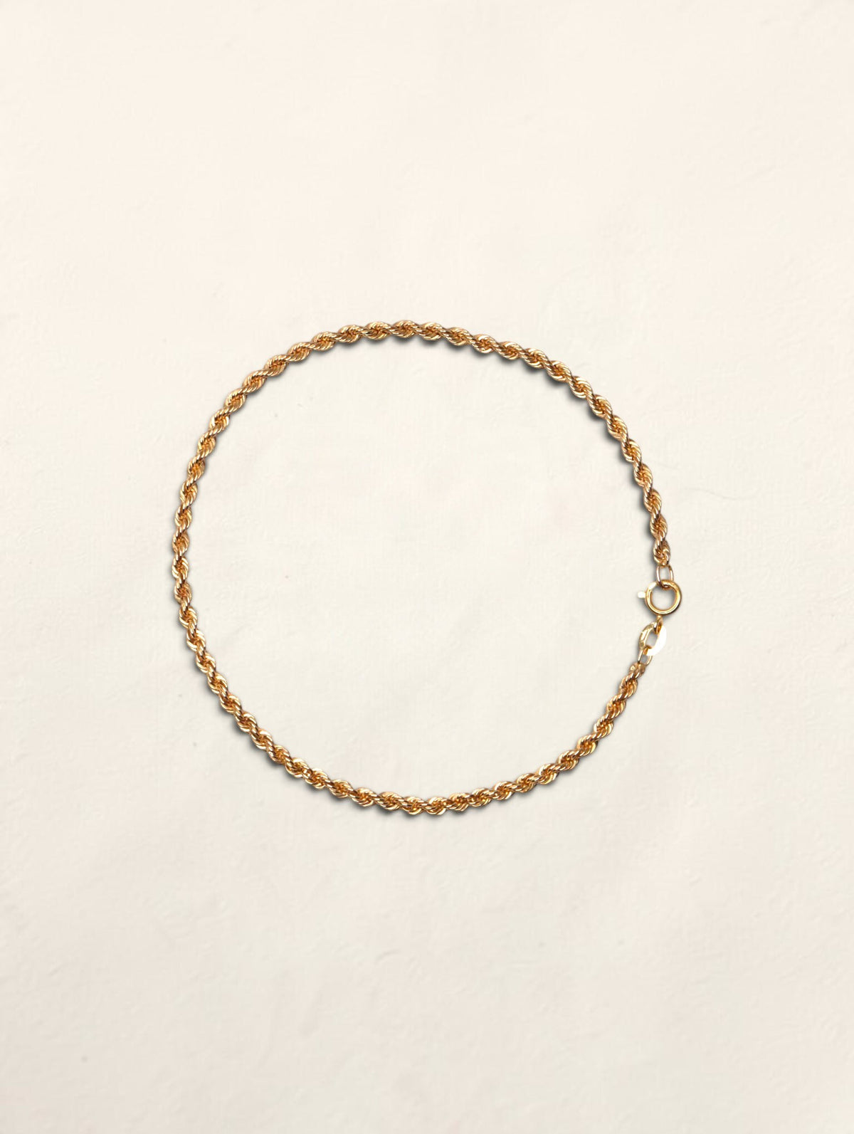 14K Yellow Gold Rope Bracelet