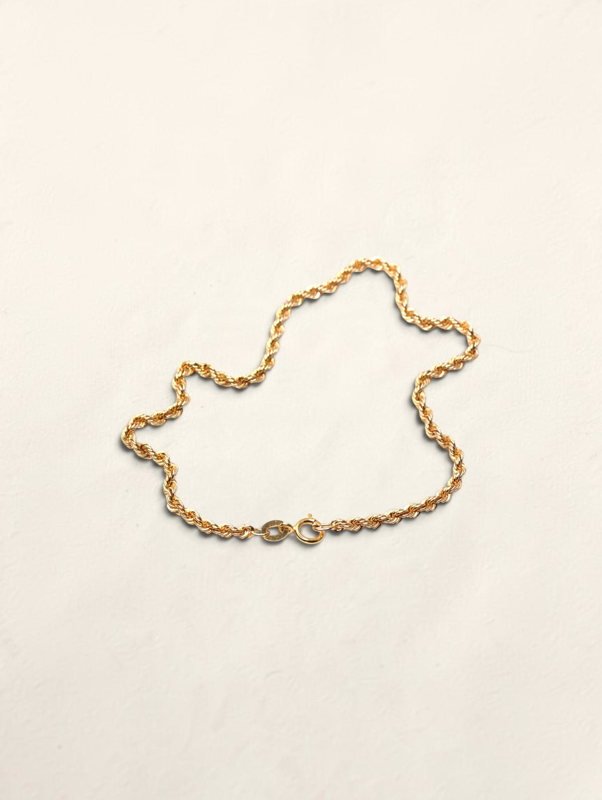 14K Yellow Gold Rope Bracelet
