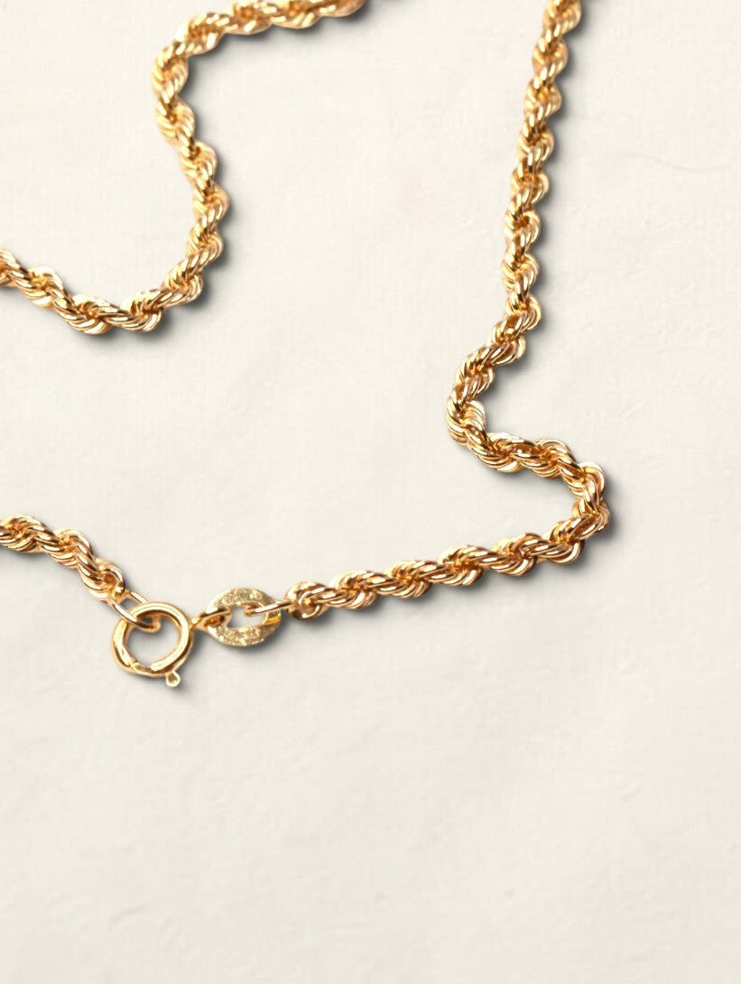 14K Yellow Gold Rope Bracelet