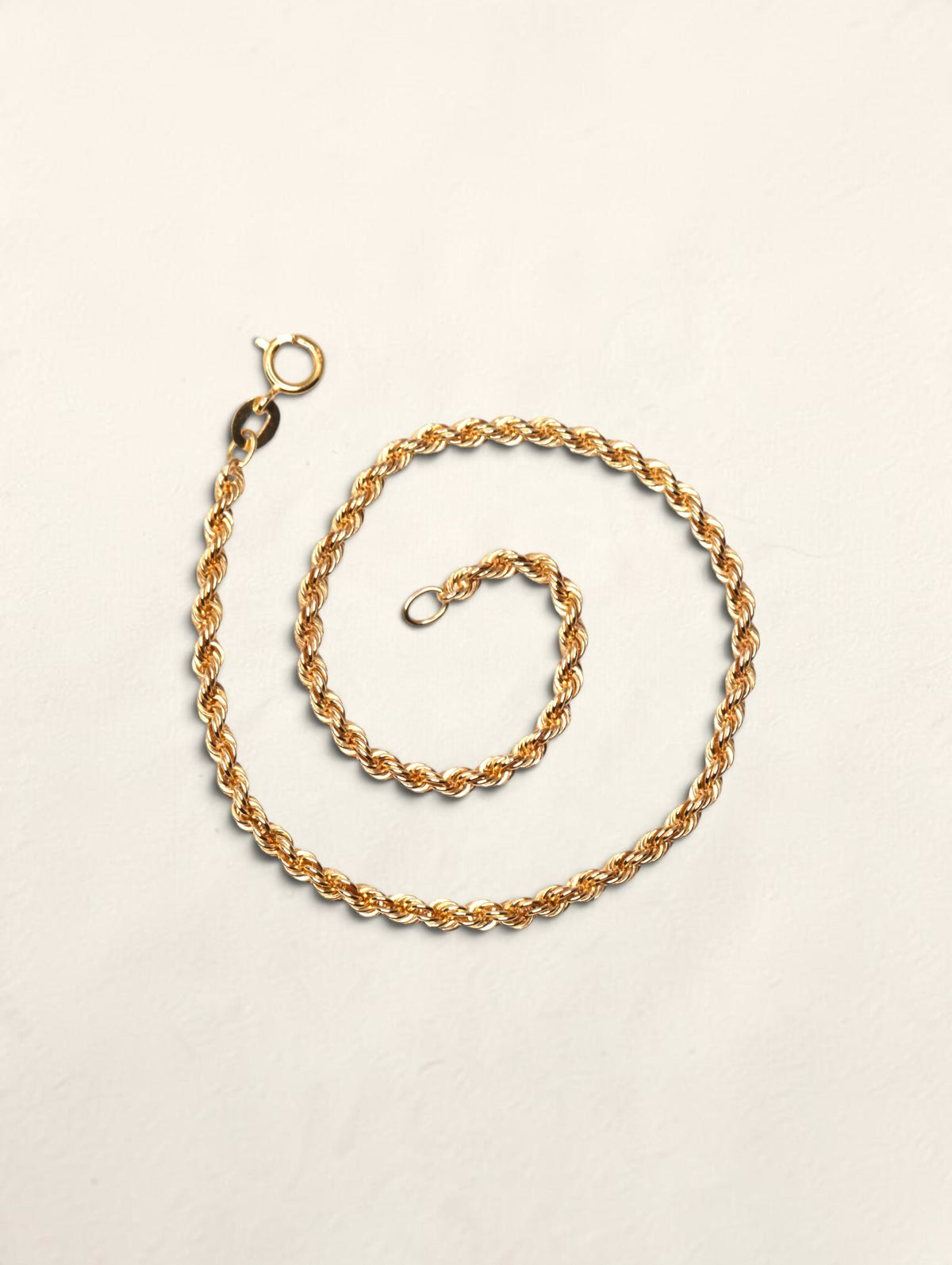14K Yellow Gold Rope Bracelet