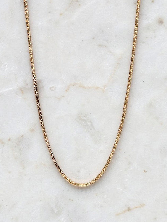 1.5mm Square Rolo Chain 21.5"