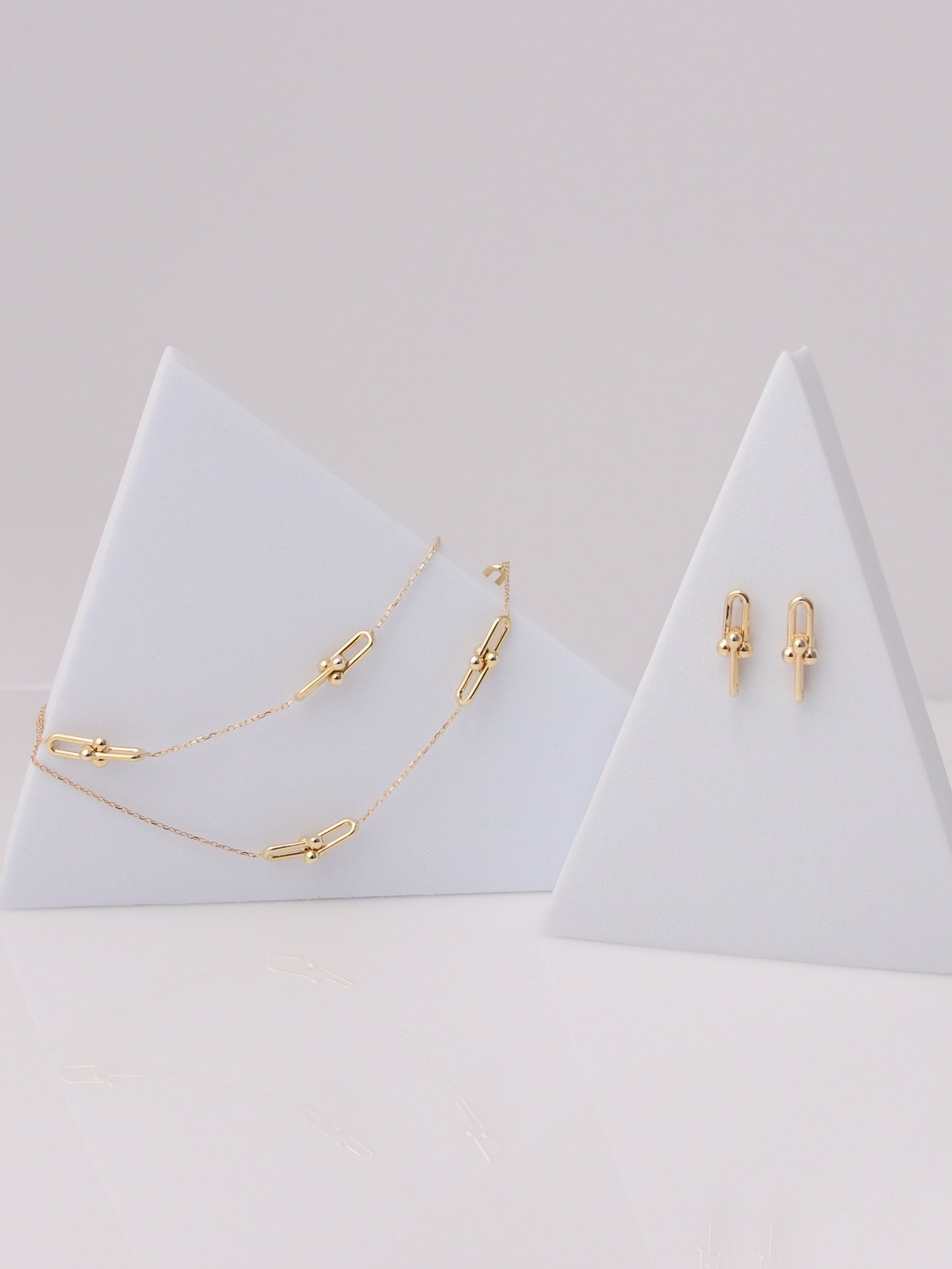 Beaded Paperclip Earrings