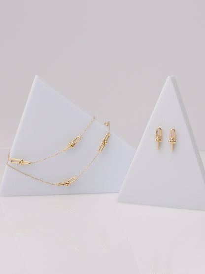 Beaded Paperclip Earrings