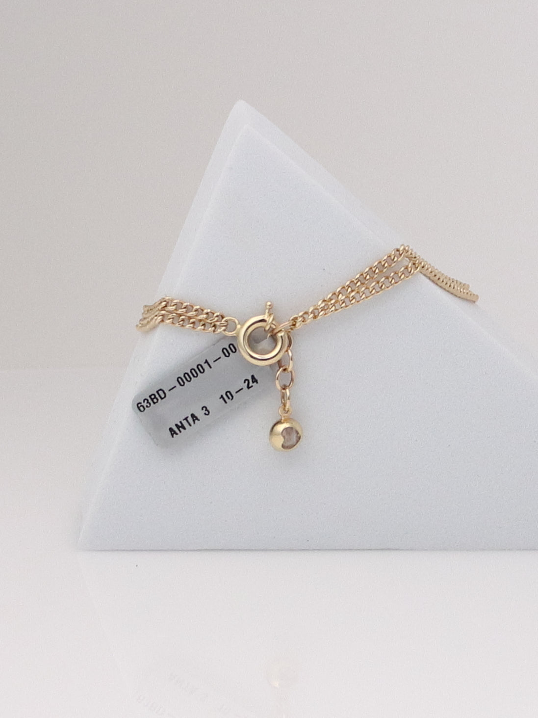 14K Yellow Gold Elephant Charm Bracelet