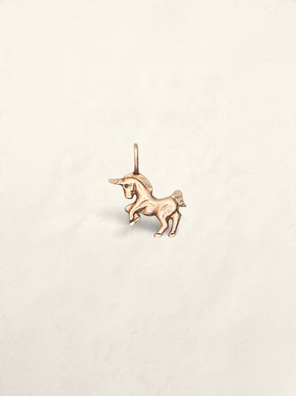 14k Unicorn Pendant