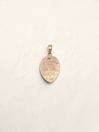 14k Police Badge Pendant