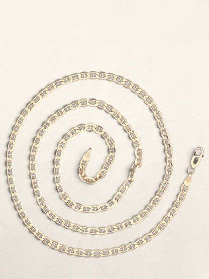 14k Mariners Link Chain 22in
