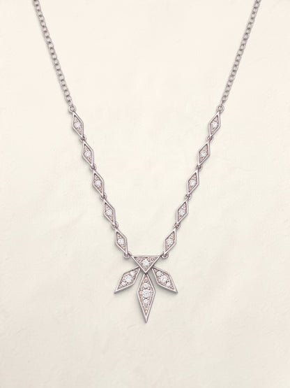 10k WG Disney Snowflake Necklace