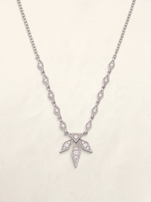 10k WG Disney Snowflake Necklace