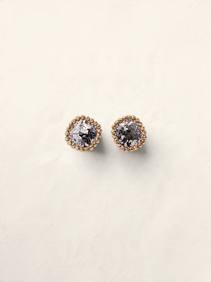 18K Two-Tone Mirror Earrings