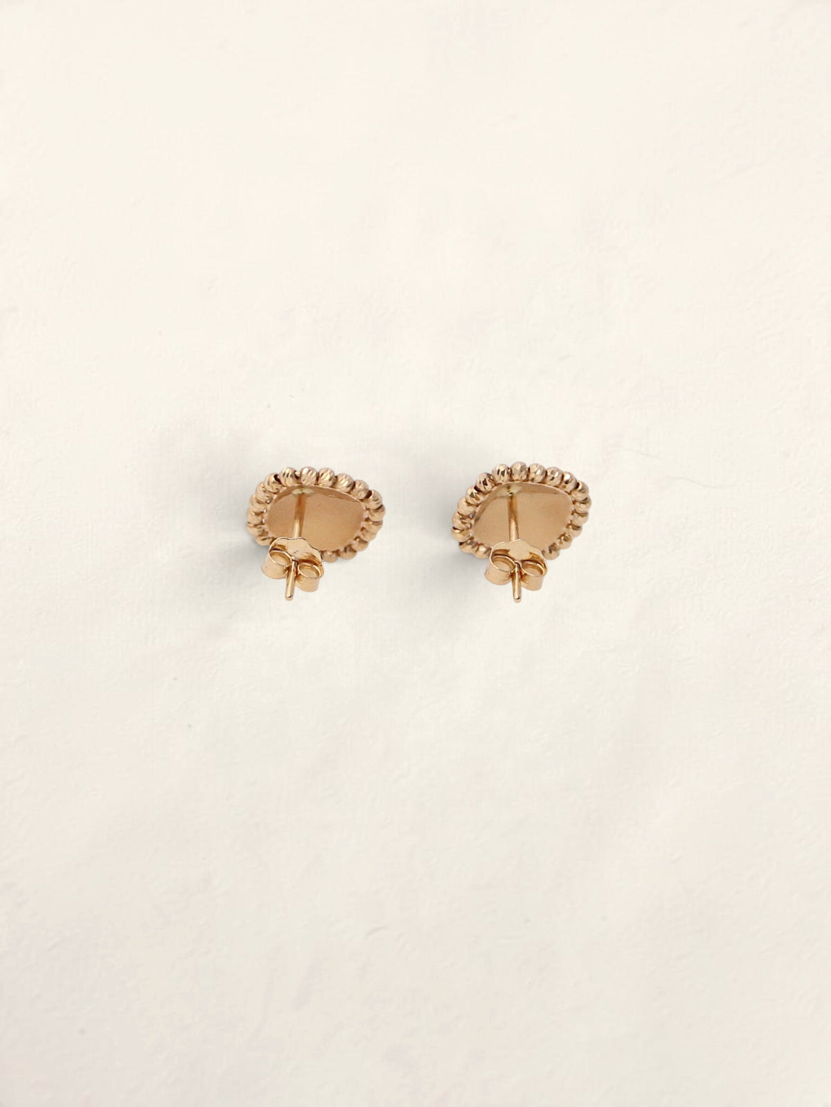 18K Two-Tone Mirror Earrings