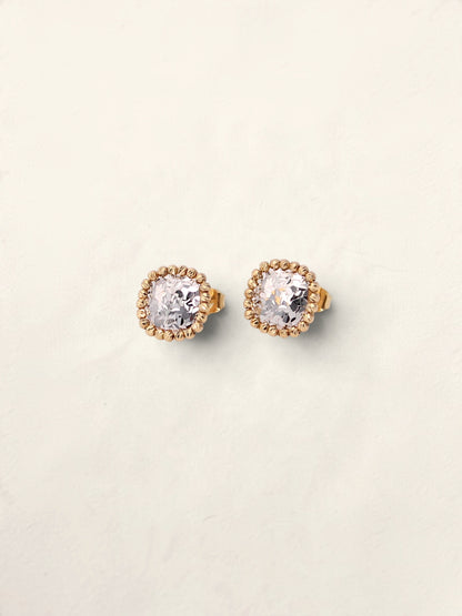 18K Two-Tone Mirror Earrings
