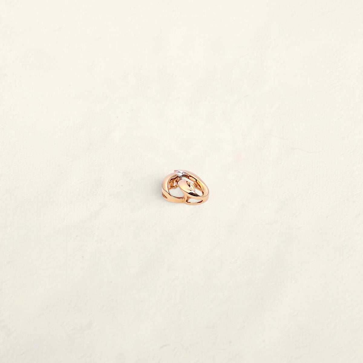 14K Yellow Gold Diamond Heart Pendant