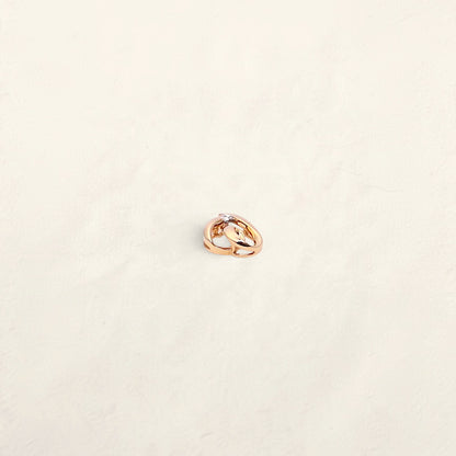 14K Yellow Gold Diamond Heart Pendant