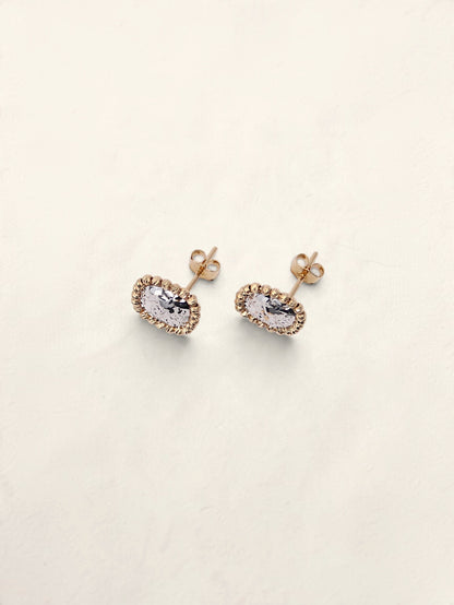 18K Two-Tone Mirror Earrings