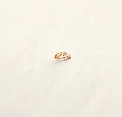 14K Yellow Gold Diamond Heart Pendant