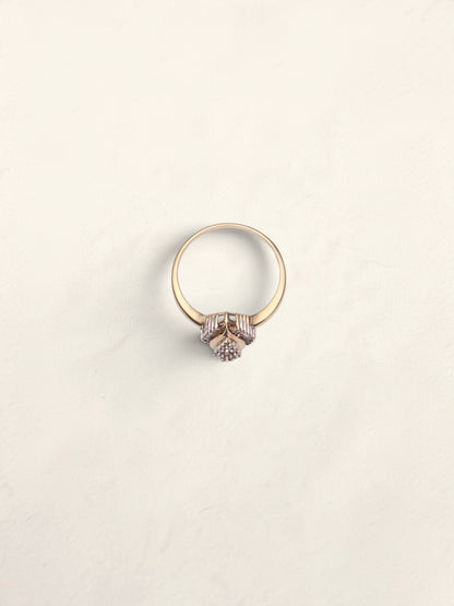 10k Pear Diamond Ring