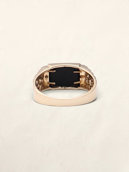10k "DAD" Nugget Ring