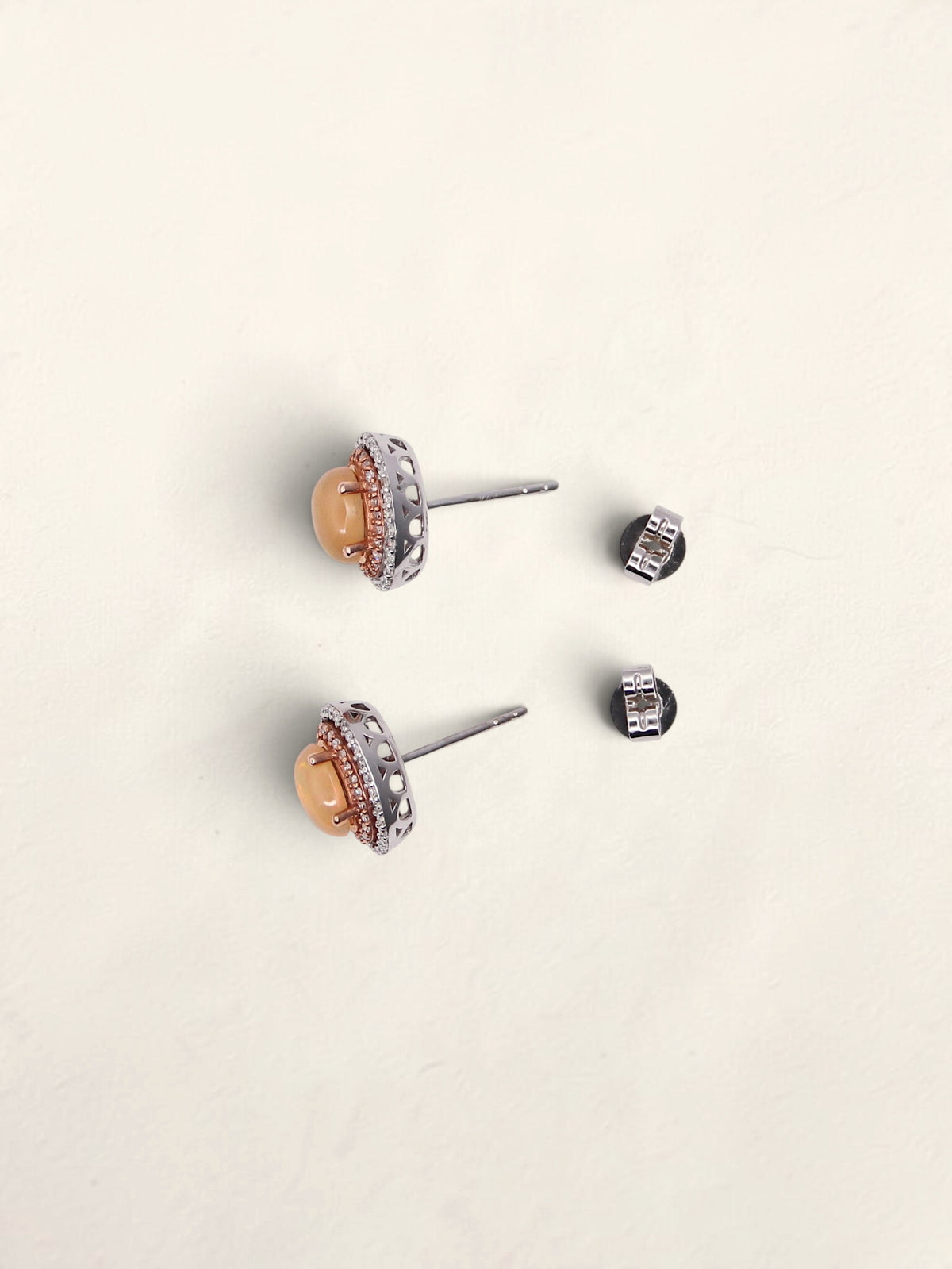 14K Two-Tone Effy Ethiopian Opal and Diamond Earrings