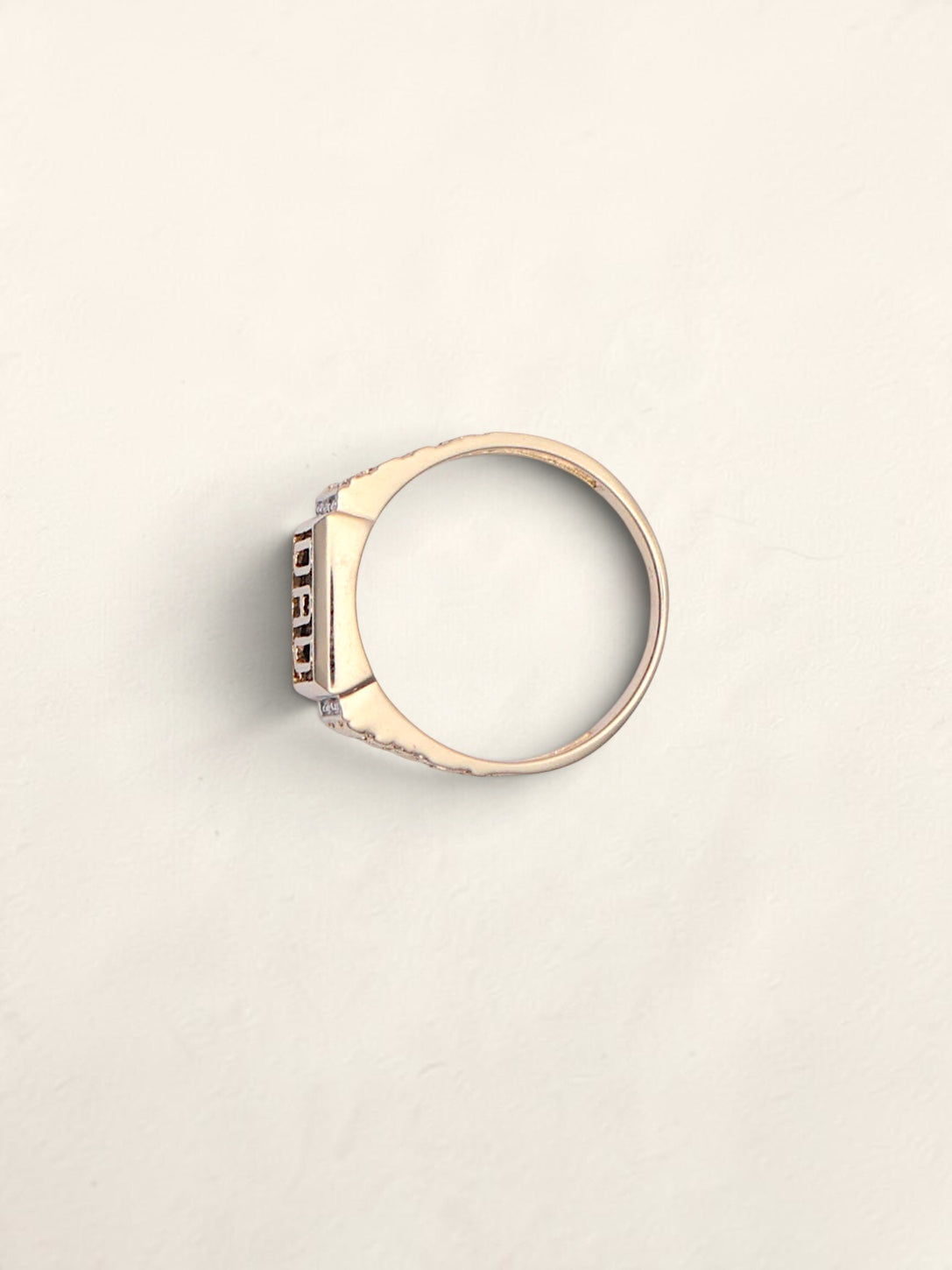 10k "DAD" Nugget Ring