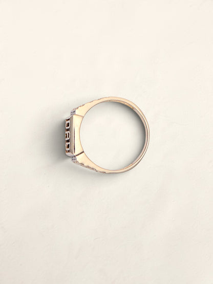 10k "DAD" Nugget Ring