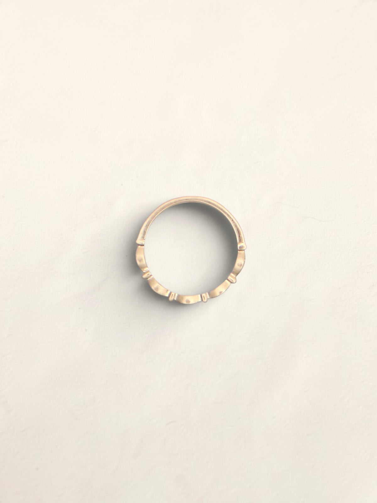 10k Gold Moissanite Accent Band