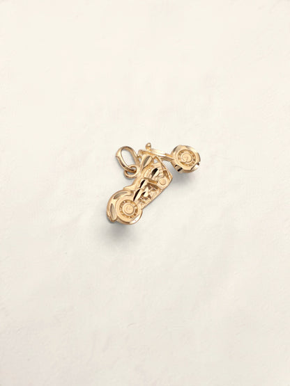 14k Motorcycle Pendant