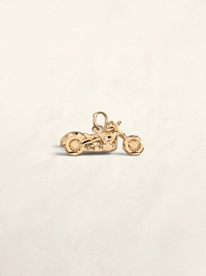 14k Motorcycle Pendant