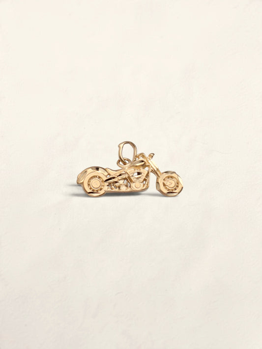 14k Motorcycle Pendant