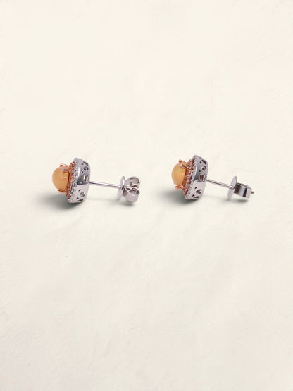 14K Two-Tone Effy Ethiopian Opal and Diamond Earrings