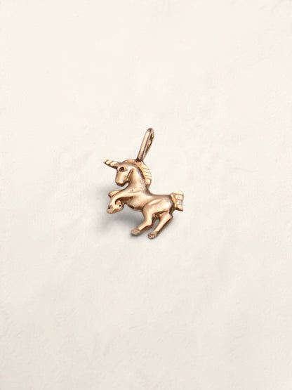 14k Unicorn Pendant