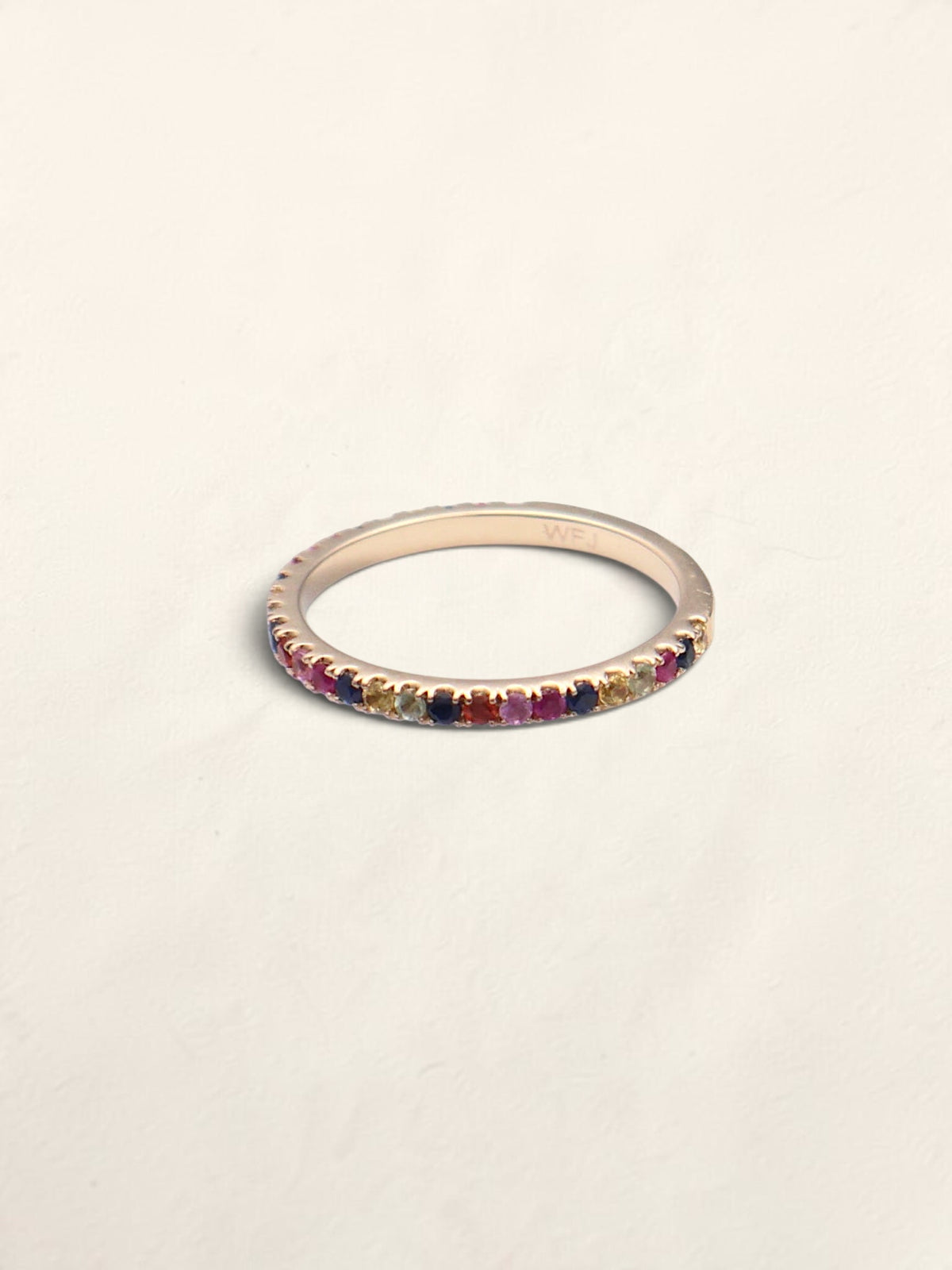14k Multi-color Topaz Accent Band