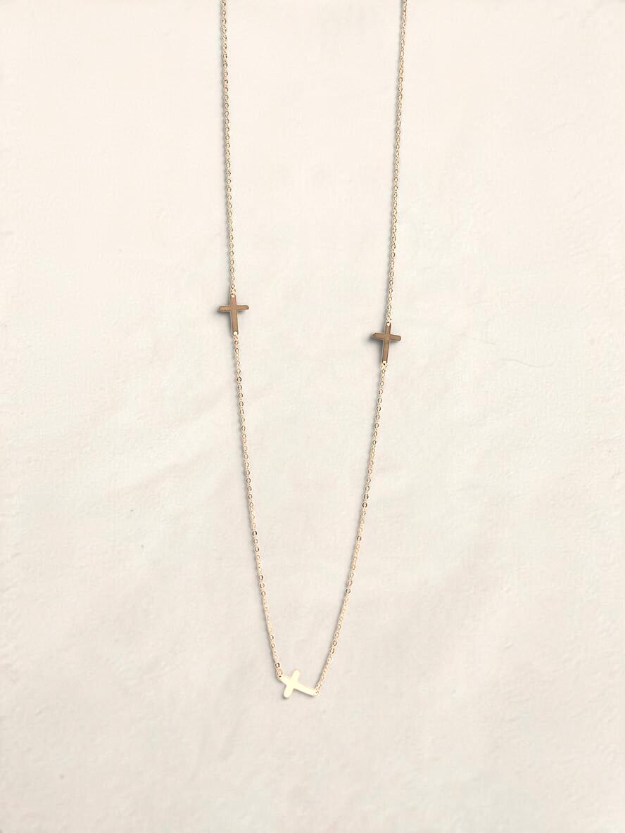 10k Yellow Gold Cross Necklace