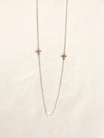 10k Yellow Gold Cross Necklace