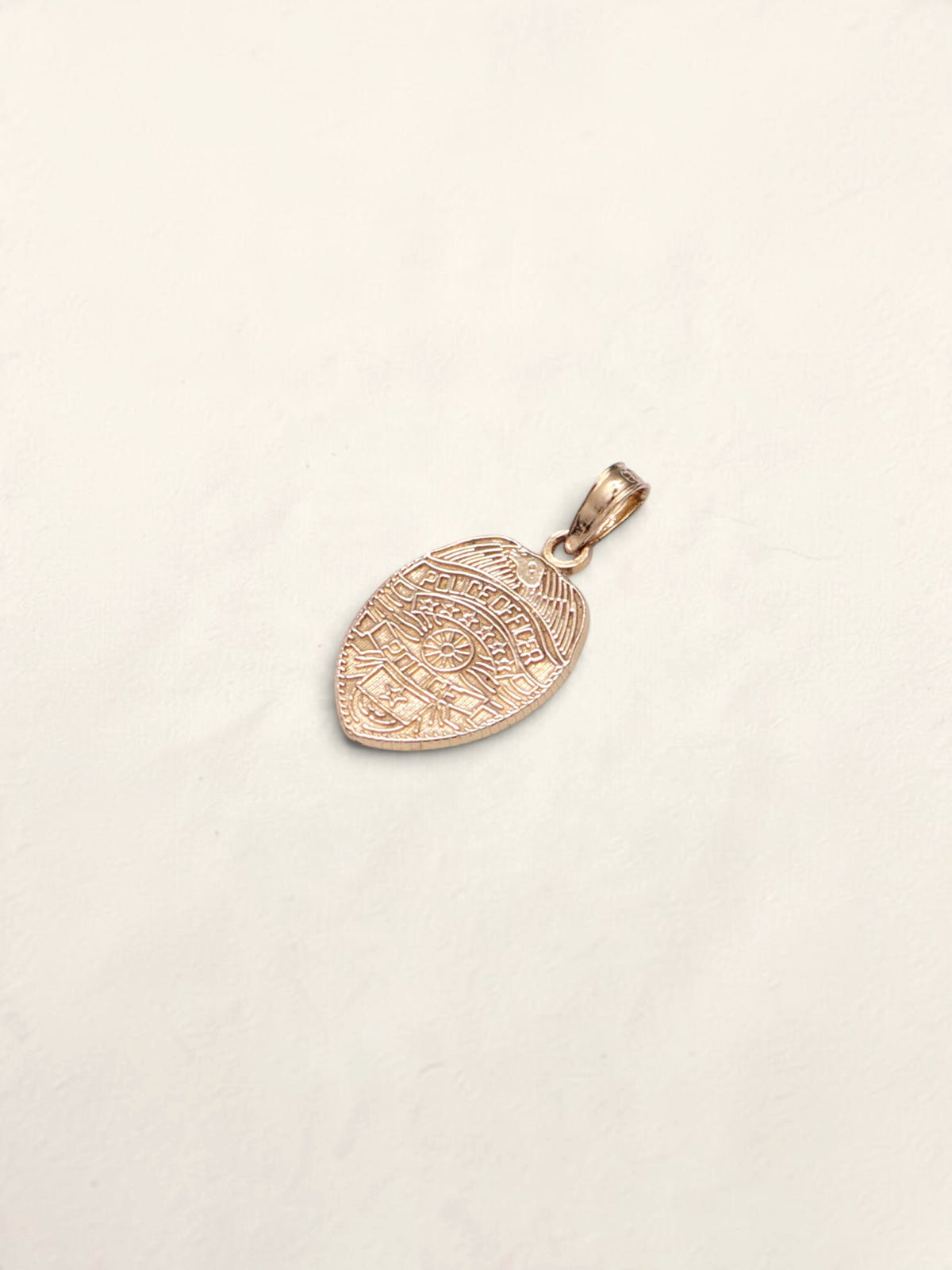 14k Police Badge Pendant