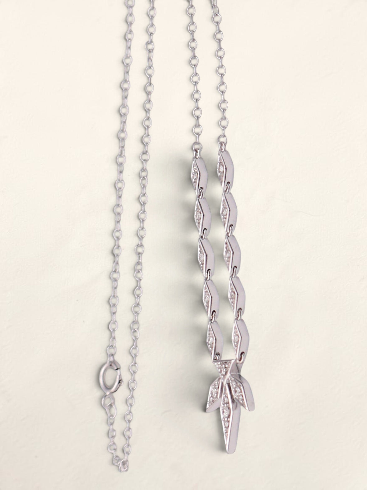 10k WG Disney Snowflake Necklace